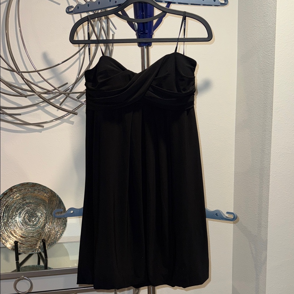Xscape Black Strapless Dress